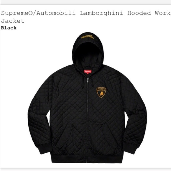 supreme canvas hooded work jacket